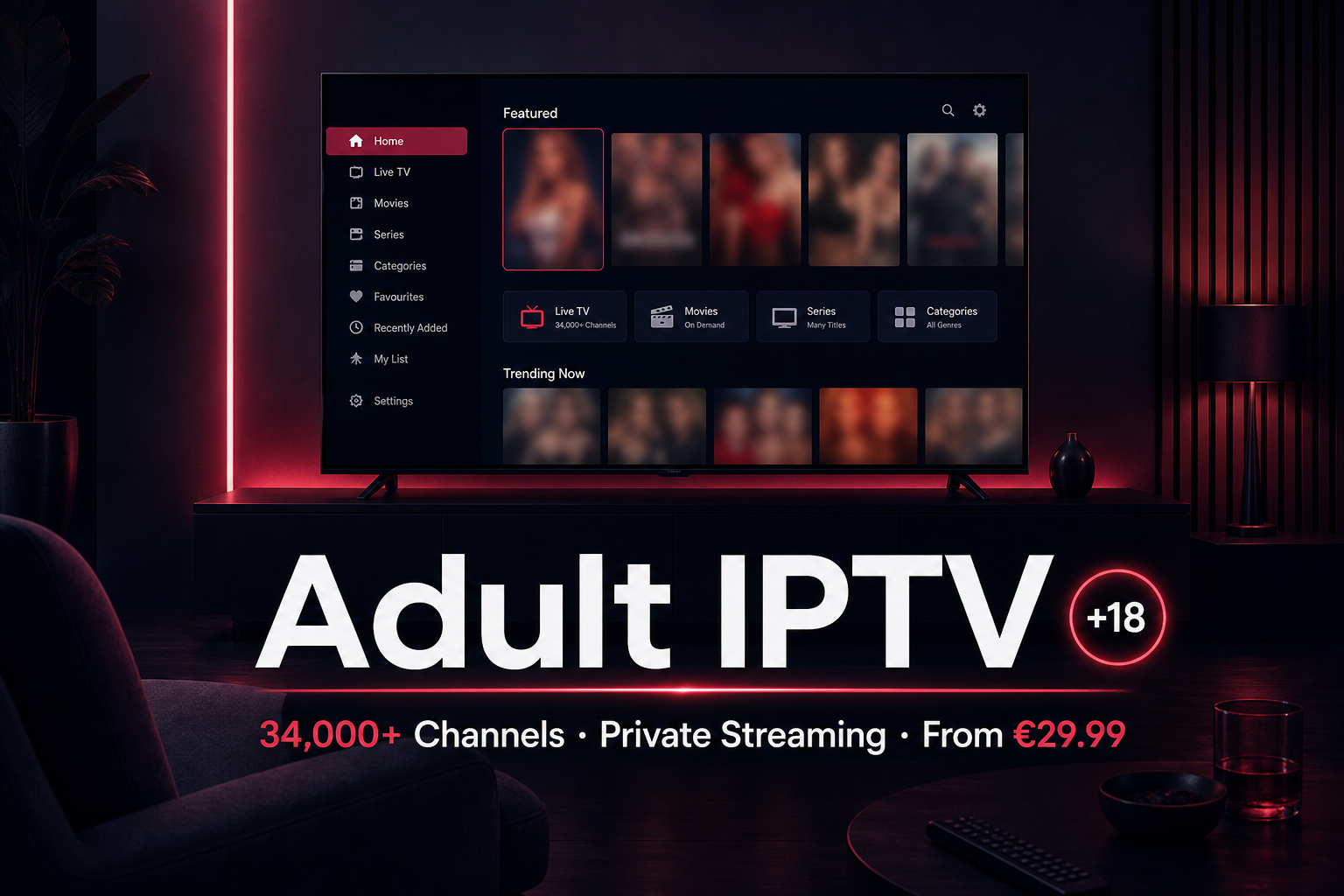 Adult IPTV premium private streaming service – mature content on Smart TV and Firestick